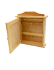 drewniana szafka na klucze otwarta