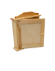 drewniana szafka na klucze uchylone drzwiczki