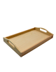 drewniana taca do serwowania posiłków