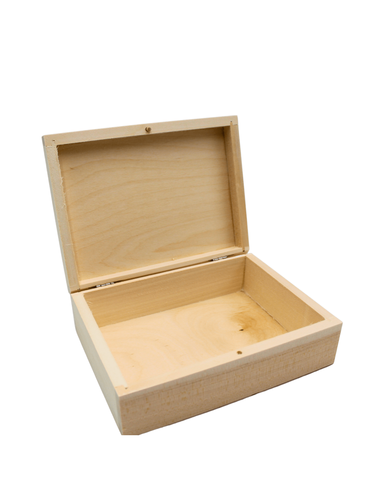 drewniane pudełko, kasetka